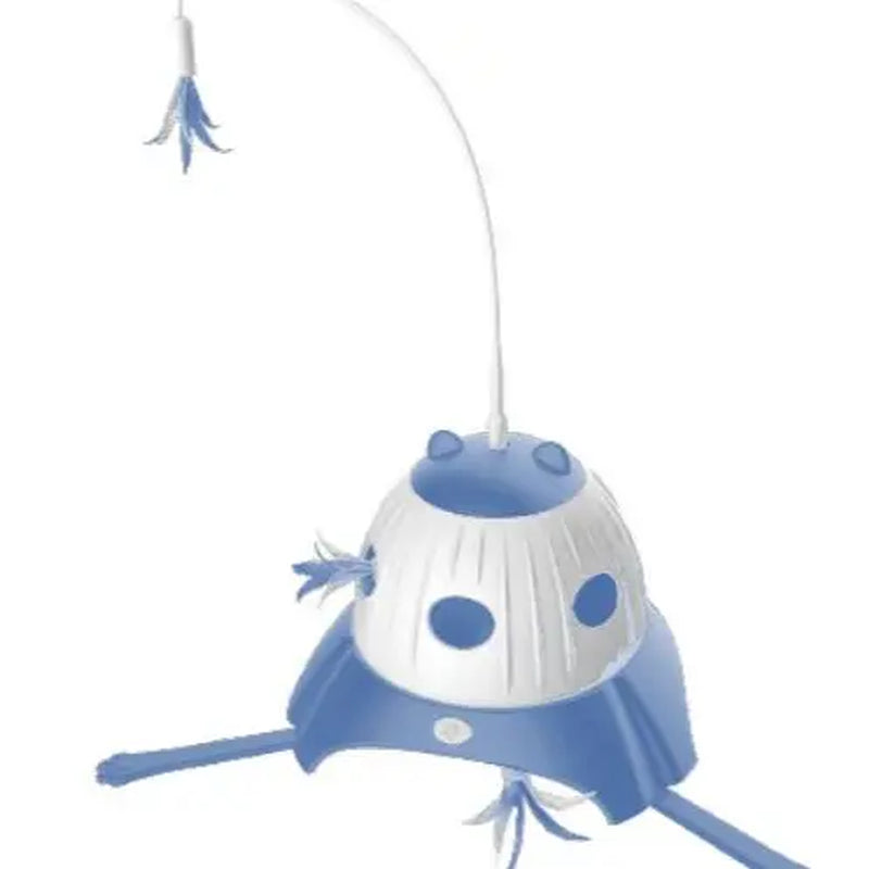 3 in 1 Kitten Toys Automatic Interactive Cat Toy, Fluttering Butterfly, Moving Ambush Feather, Power Supplies, USB Powered,Four Exercise Modes